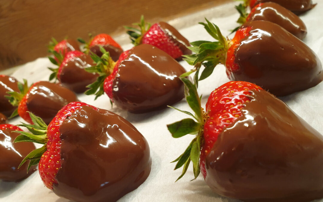 Rezepte - Erdbeeren in Schokolade